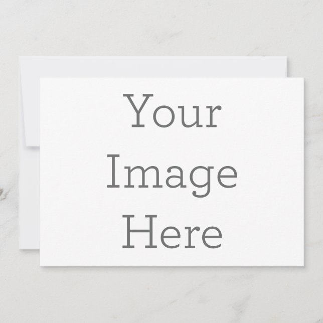 Convite simples, Tamanho: 12,7 cm x 17,8 cm, Papel: Fosco, Canto: Quadrado, Envelopes: Branco, Qualidade de impressão: Padrão (Frente)