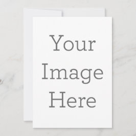 Crie Seu Próprio Convite De Casamento De 5" x 7"