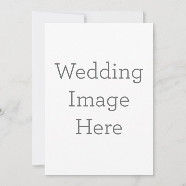 Convite simples, Tamanho: 12,7 cm x 17,8 cm, Papel: Fosco, Canto: Quadrado, Envelopes: Branco, Qualidade de impressão: Padrão (Frente)