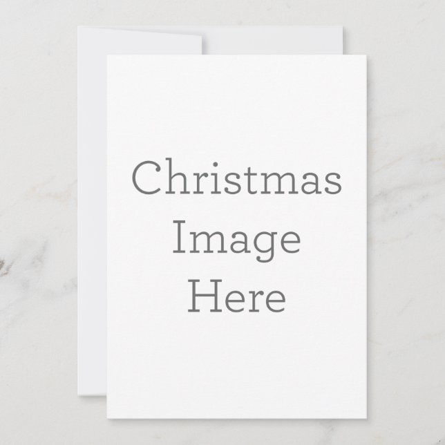 Convite simples, Tamanho: 12,7 cm x 17,8 cm, Papel: Fosco, Canto: Quadrado, Envelopes: Branco, Qualidade de impressão: Padrão (Frente)