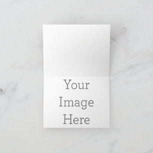 Crie Seu Próprio Convite Horizontal Pequeno Dobrad