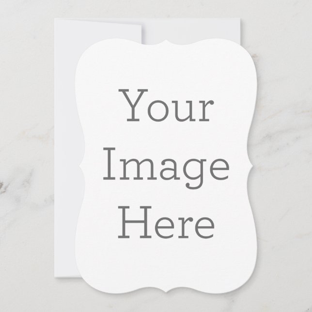 Convite simples, Tamanho: 12,7 cm x 17,8 cm, Papel: Fosco , Canto: Colchetes, Envelopes: Branco, Qualidade de impressão: Padrão (Frente)