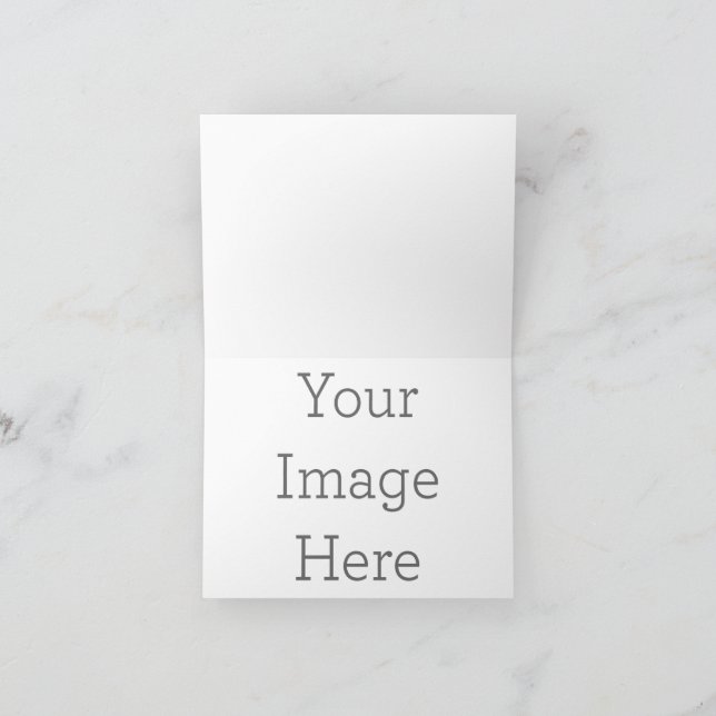 Convite dobrado personalizado, Tamanho: 10,16 x 14,22 cm, Papel: Fosco , Envelopes: Branco (Interior)