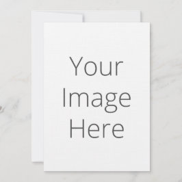 Crie seu próprio convite tradicional de 5"x7" para