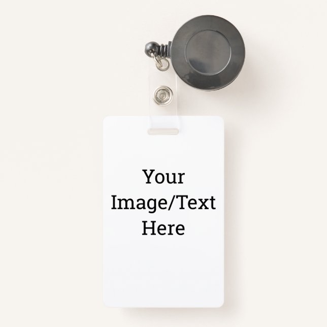 Crie seu próprio Crachá (Frente com retrátil)