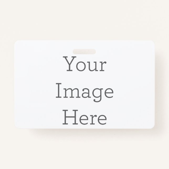 Crachá Horizontal, Sem cordão (Frente)