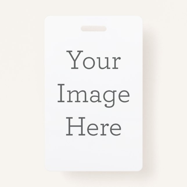 Crachá Vertical, Sem cordão (Frente)