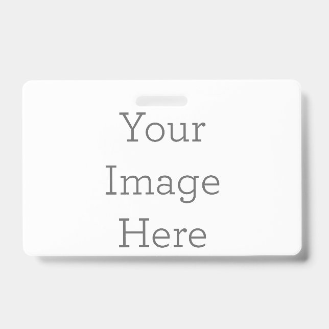 Crachá Horizontal, Sem cordão (Frente)