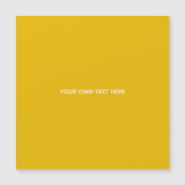 Crie Seu Próprio Design Amarelo Personalizado (Frente)