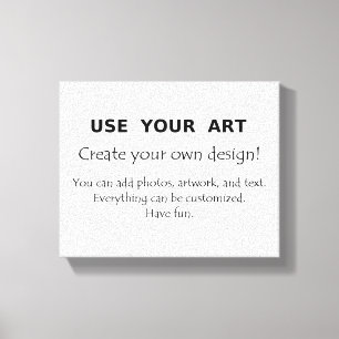 Crie seu próprio design de canvas esticado