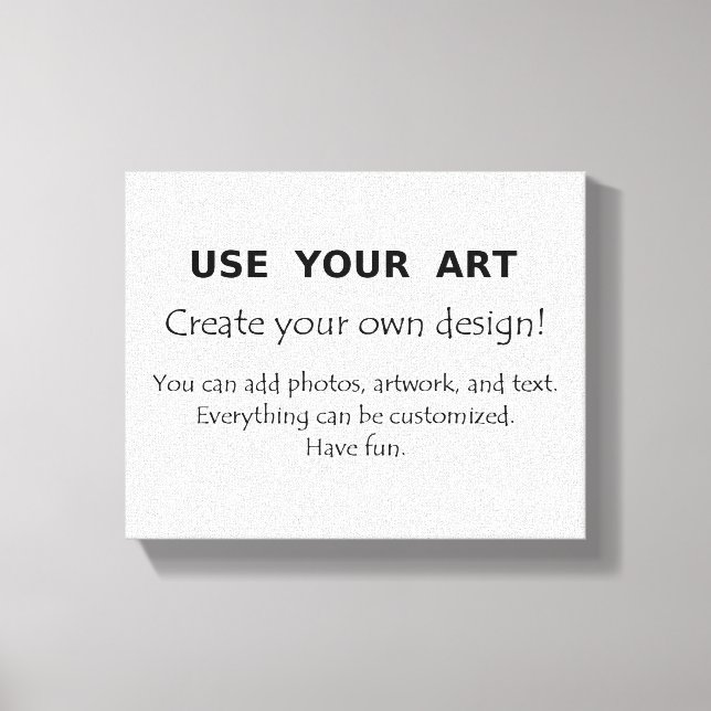 Crie seu próprio design de canvas esticado (Frente)