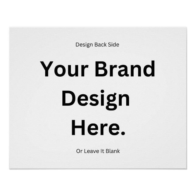 Crie seu próprio Design e Impressão brilhante Post (Frente)