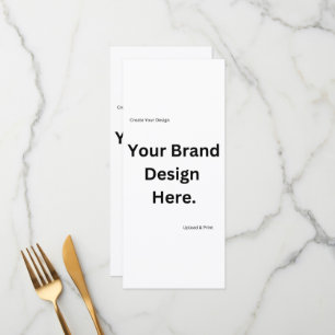 Crie Seu Próprio Design e Imprima Menu Plano