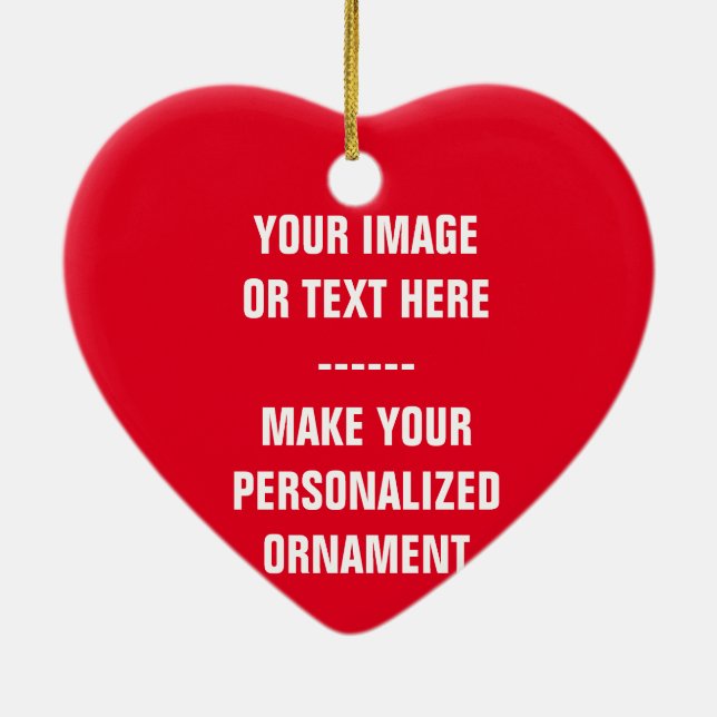 Crie seu próprio Enfeites de natal de forma cardía (Verso)