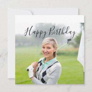 Crie seu próprio feliz aniversário para jogar golf