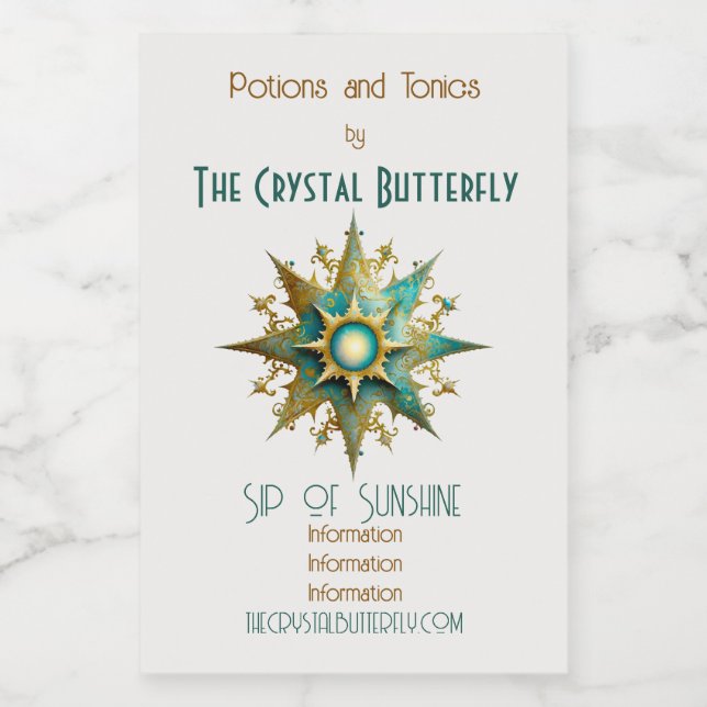 Crie seu próprio Floco de Neve Yule Steampunk (Rótulo Único)