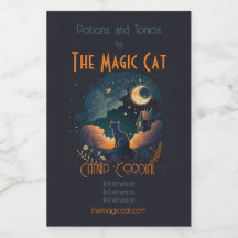 Crie seu próprio gato preto místico da meia-noite