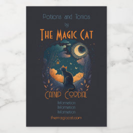 Crie seu próprio gato preto místico e pássaros