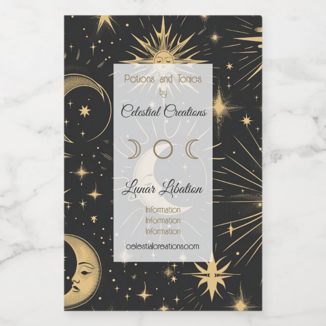 Crie seu próprio homem na lua Celestial (Rótulo Único)