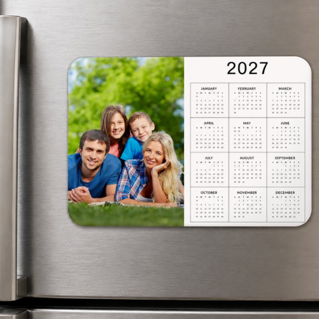 Crie seu próprio ímã de calendário 2027 com foto d (Criador carregado)