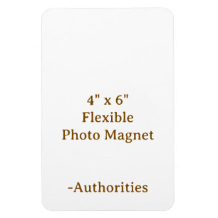 Crie seu próprio ímã de foto flexível 10 cm x 15 c