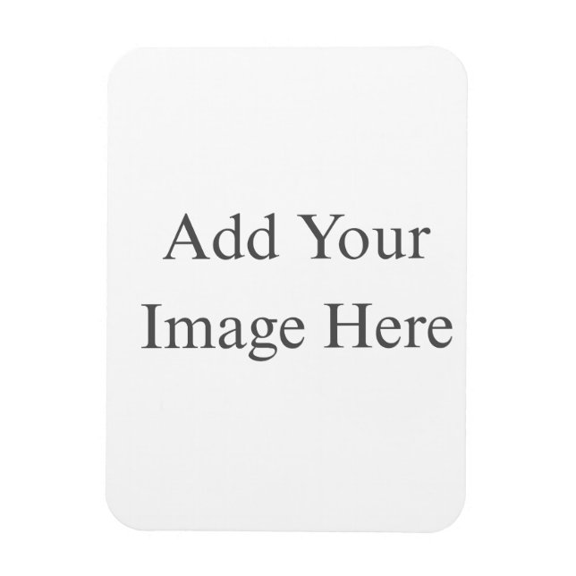 Crie Seu Próprio Ímã de Foto Flexível Branco (Vertical)