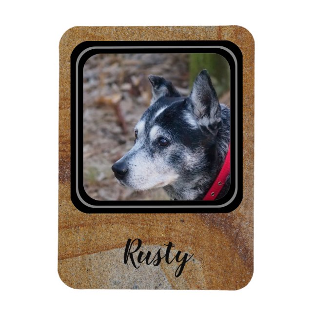 Crie seu próprio ímã de fotos de estimação (Vertical)