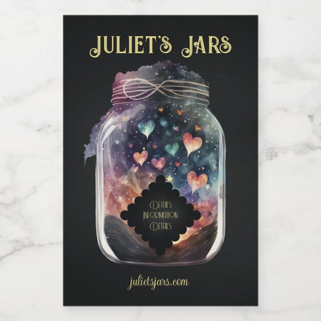 Crie seu próprio Jar Mágico de Amor (Rótulo Único)