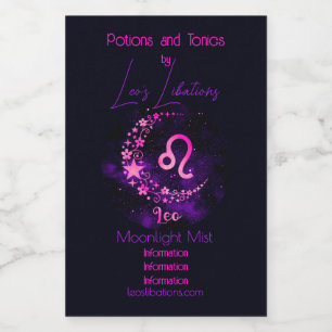 Crie seu próprio Leo Zodiac Celestial Roxo