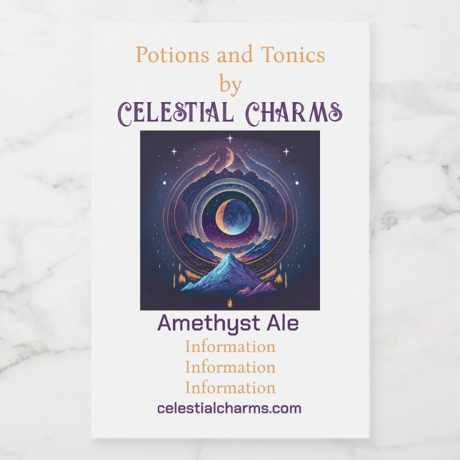 Crie seu próprio Lunar de Paisagem Mágica (Rótulo Único)