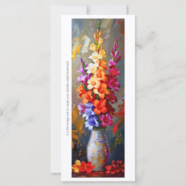 Crie Seu Próprio Marcador De Vase De Gladiolus Pin (Frente)