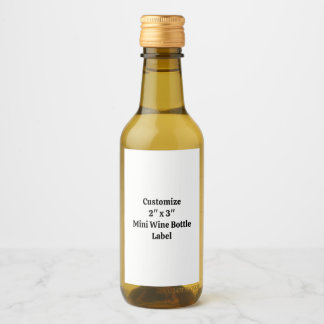 Crie seu próprio mini frasco de vinho personalizad