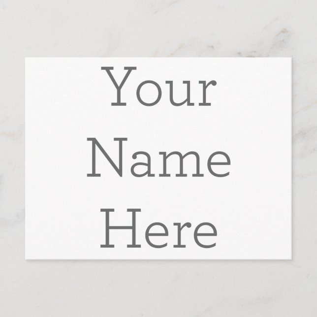 Crie seu próprio nome Cartão postal (Frente)