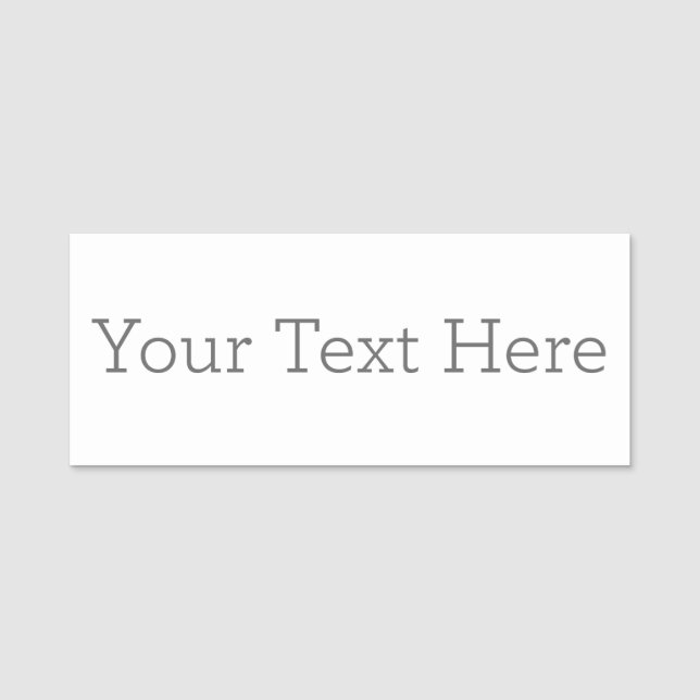 Etiqueta de nome clássica (Frente)