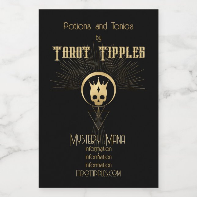 Crie seu próprio operador de cana Dourado (Rótulo Único)