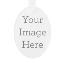 Crie Seu Próprio Ornamento Acrílico Oval