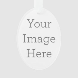 Crie Seu Próprio Ornamento Acrílico Oval