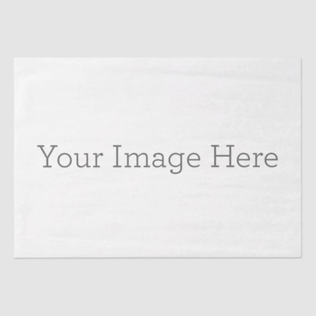 Crie seu próprio papel de seda branco de 18lb (Frente )