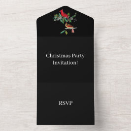 Crie seu próprio partido natalino RSVP Preto