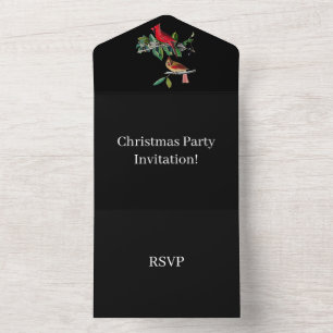 Crie seu próprio partido natalino RSVP Preto