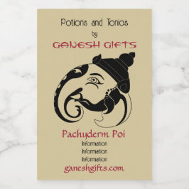 Crie seu próprio perfil preto e Dourado Ganesh