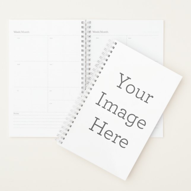 Pequeno (13,97 x 21,59 cm), Duro Capa, Branca Agenda (Exibição)