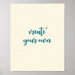 Crie seu próprio Poster de Chá divertido