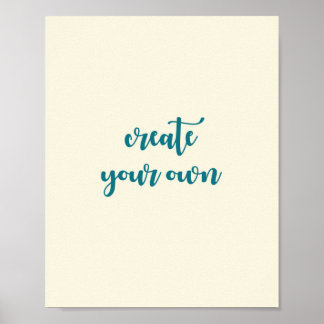 Crie seu próprio Poster de Chá divertido