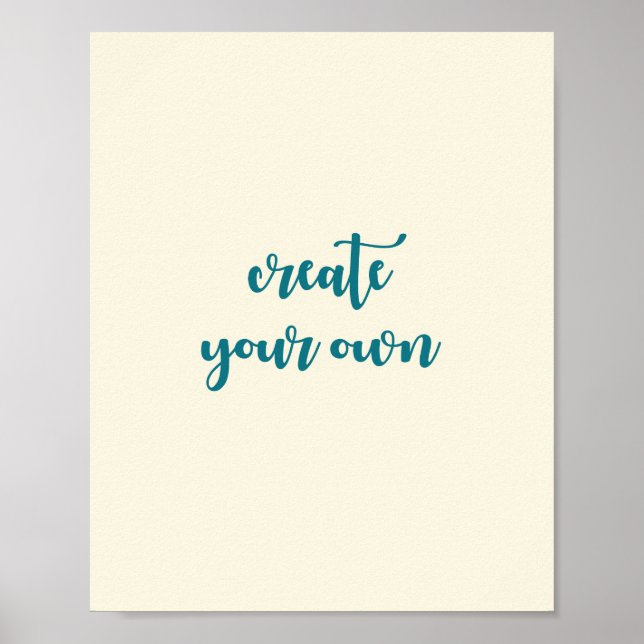 Crie seu próprio Poster de Chá divertido (Frente)