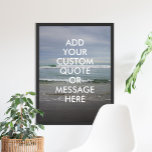 Crie seu próprio poster de citação<br><div class="desc">Crie sua própria citação personalizada arte de poster. Personalize esta impressão poster com a tipografia moderna minimalista e a paisagem das ondas oceânicas.</div>