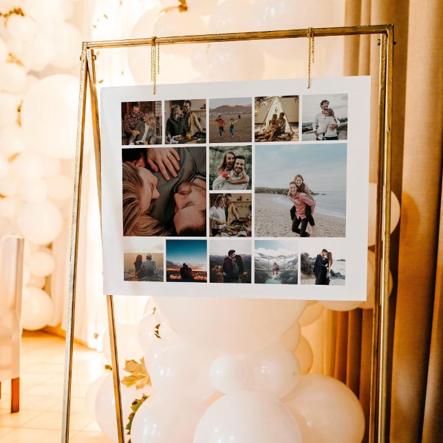 Crie seu próprio pôster de colagem de 14 fotos (Criador carregado)