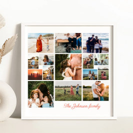 Crie seu próprio pôster de colagem de 15 fotos