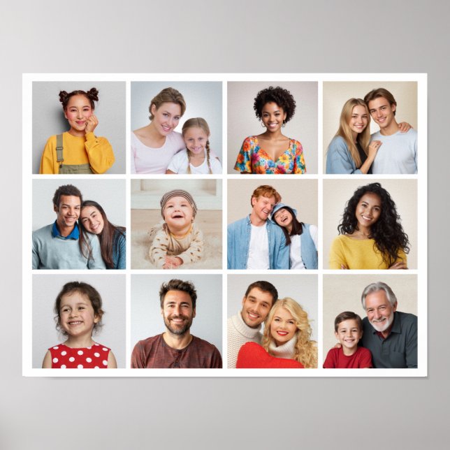 Crie seu próprio Poster de Colagem de Fotos 12 (Frente)