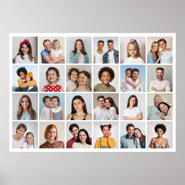 Crie seu próprio Poster de Colagem de Fotos 24 (Frente)